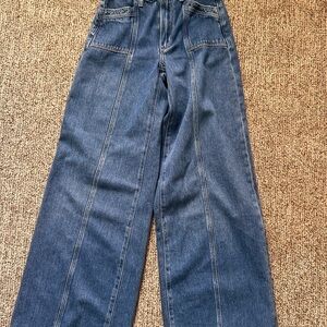 PAIGE Blue Flare & Wide Leg Jeans